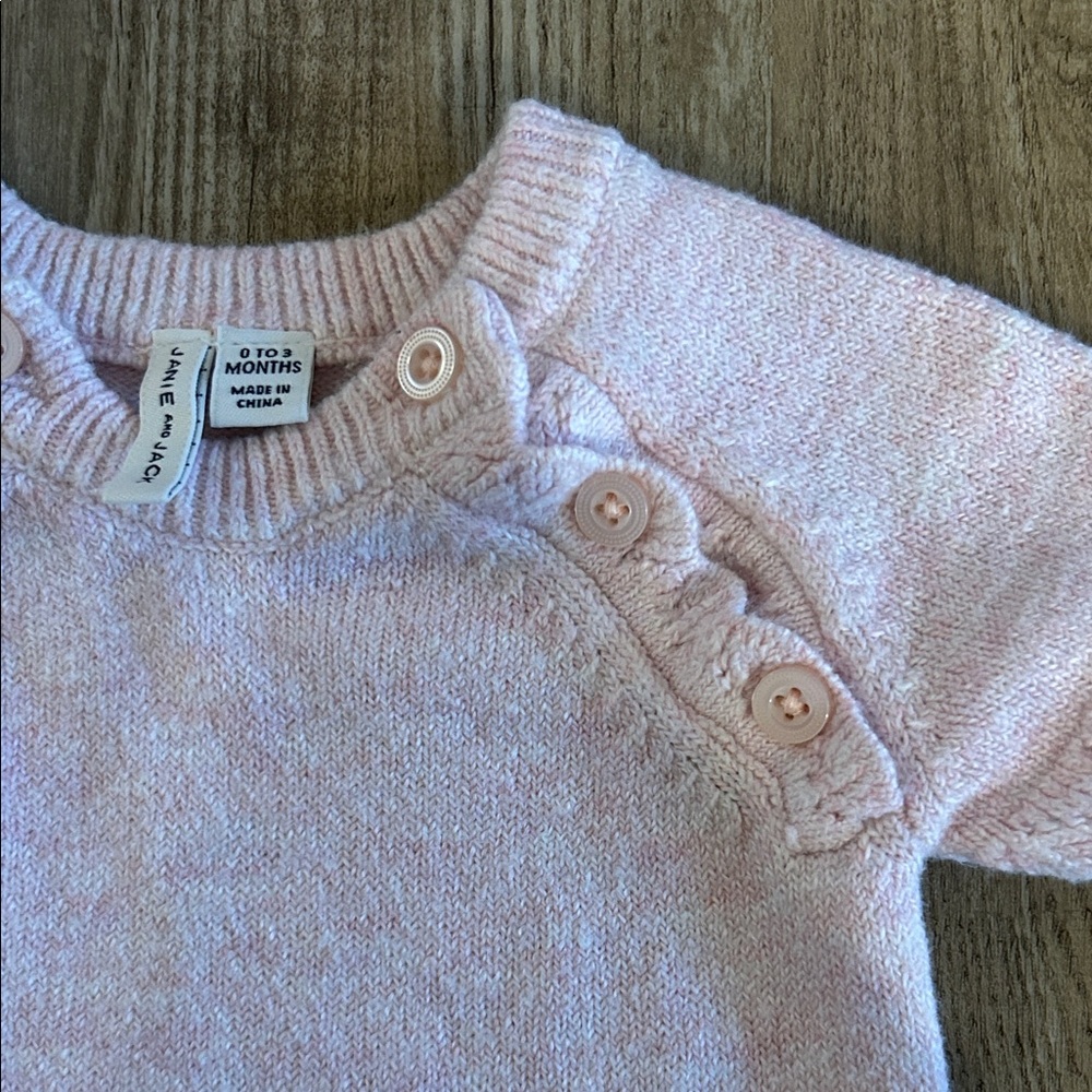 Janie and Jack Pink One Piece Bodysuit